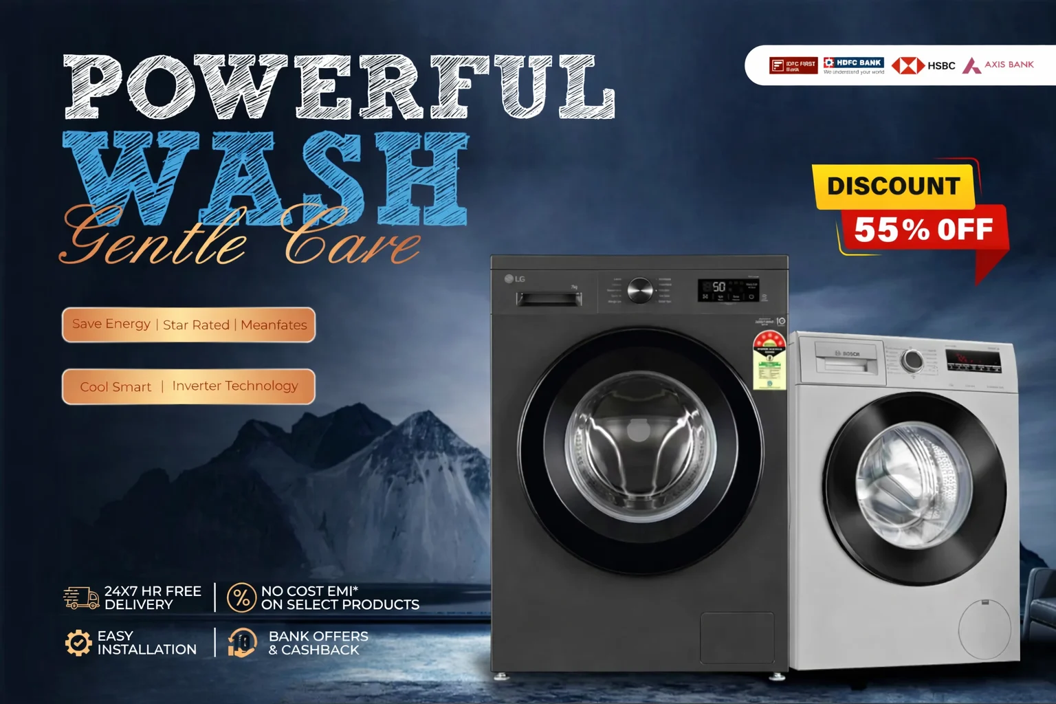 Up to 55% OFF on Washing Machines