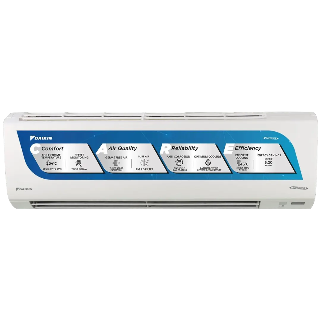 Daikin 1.5 Ton 5 Star Inverter Split AC (ATKM50UV16VA) with Dew Clean, Titanium Filter, Coanda Airflow, White