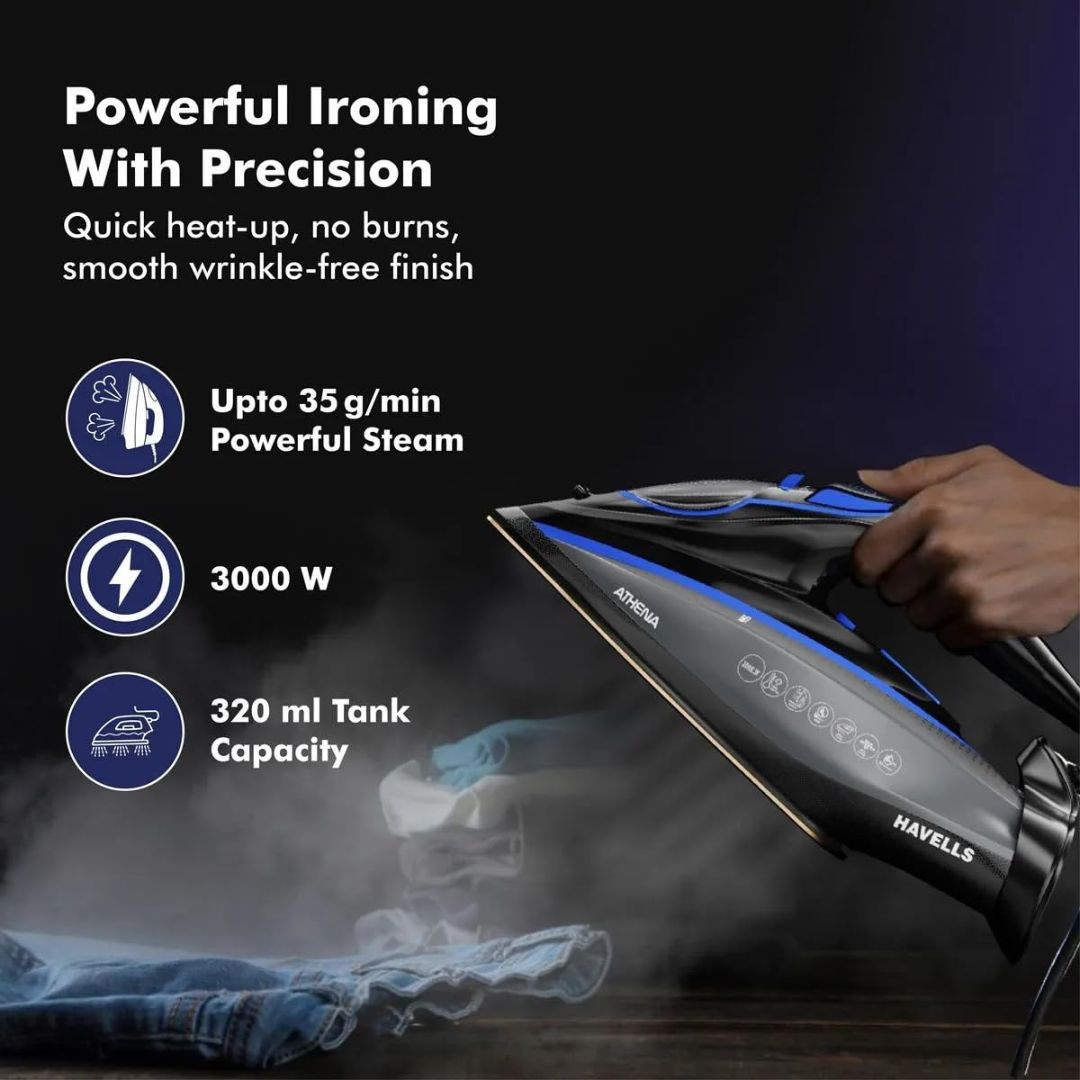 Havells Athena 3000W Steam 8