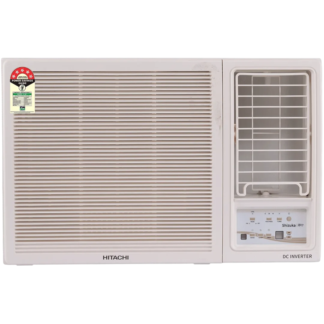 Hitachi RAW518HIEO 1.5 Ton 5 Star Inverter Window AC (2026 Model) with 100% Copper Condenser, R32 Refrigerant & Auto Restart, White