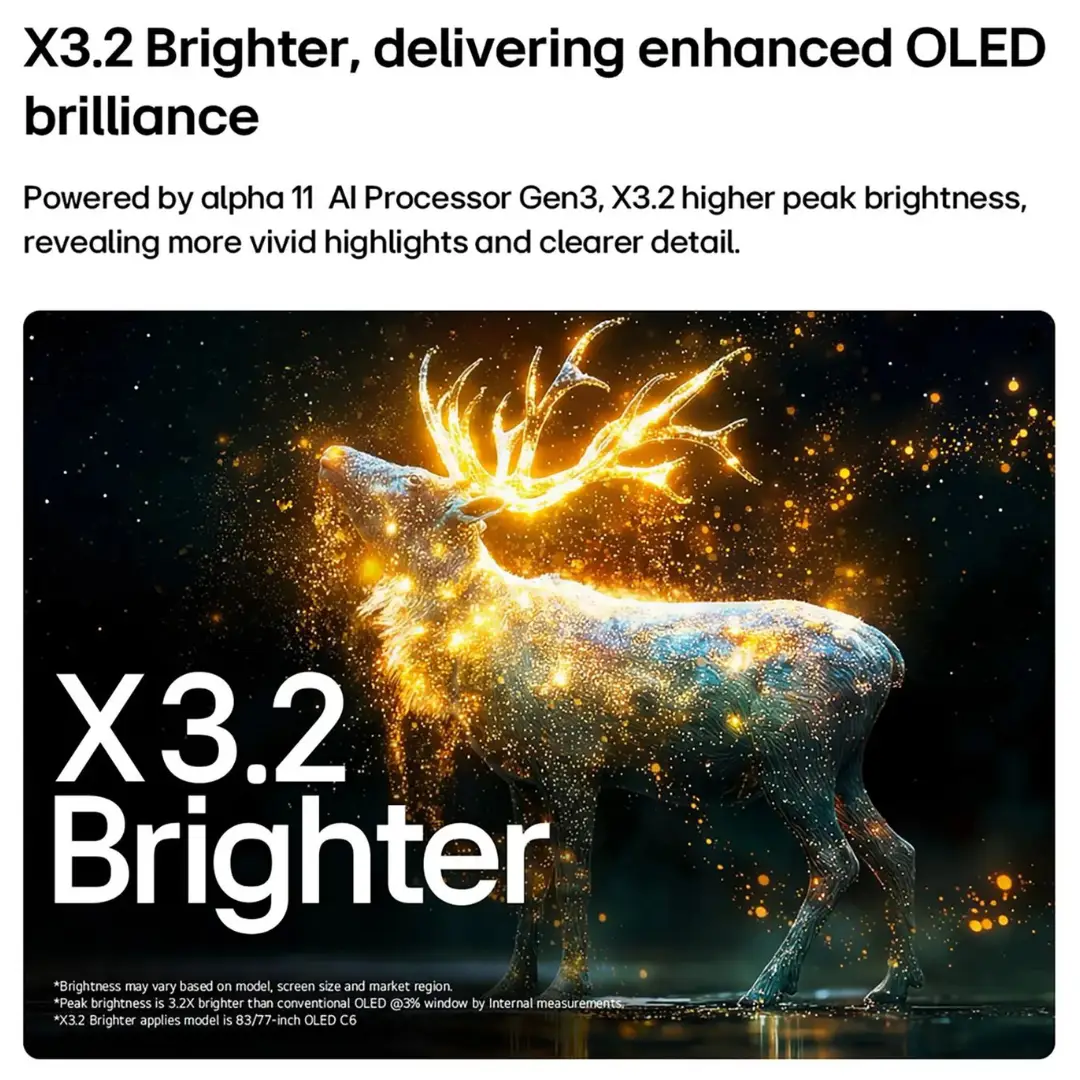 LG 4K OLED Smart TV with AI Picture and AI Sound Pro
