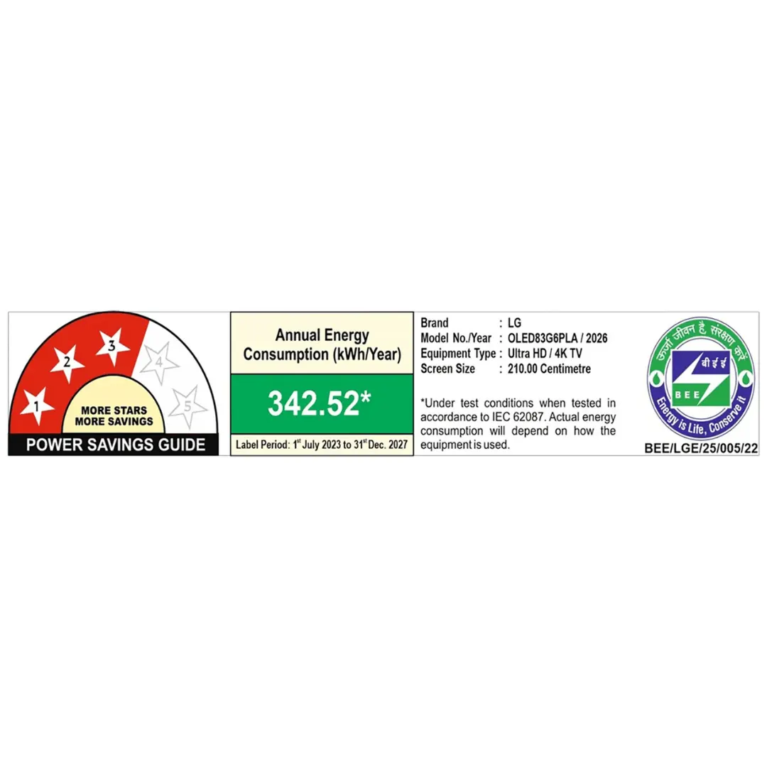 LG OLED83G6PLA 83 Inch 9