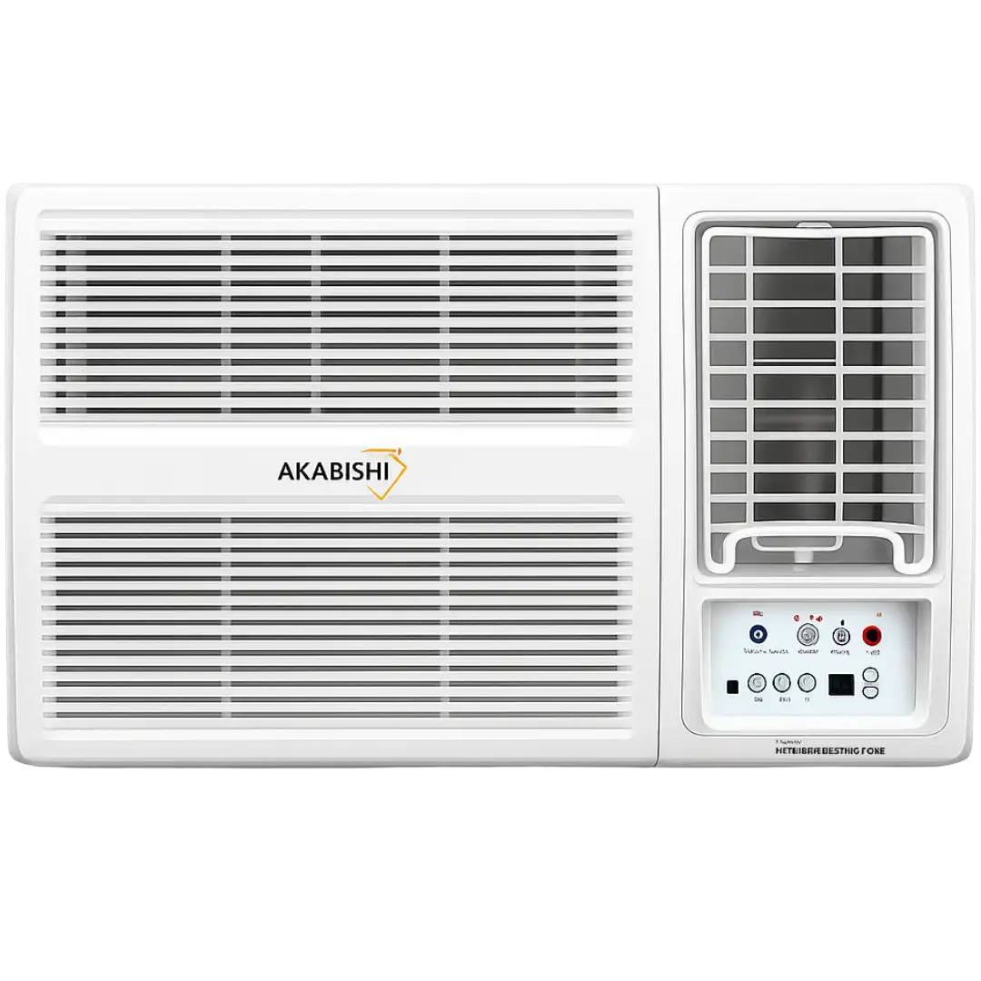 Mitsubishi Akabishi RWM-AE13SG-Y1 1 Ton 3 Star Window AC with Copper Condenser, R32 Refrigerant & Powerful Fixed Speed Cooling, White