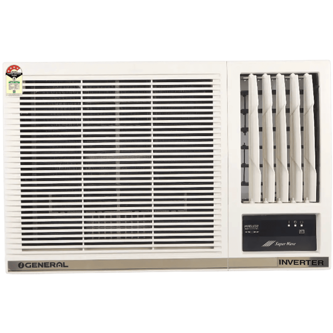 O General 1.5 Ton 4 Star Inverter Window AC (AXGB18CHAA-B) 2026 Model  4-Way Air Flow, Super Wave Technology, Heavy Duty Cooling, Copper Condenser  | Free Installation