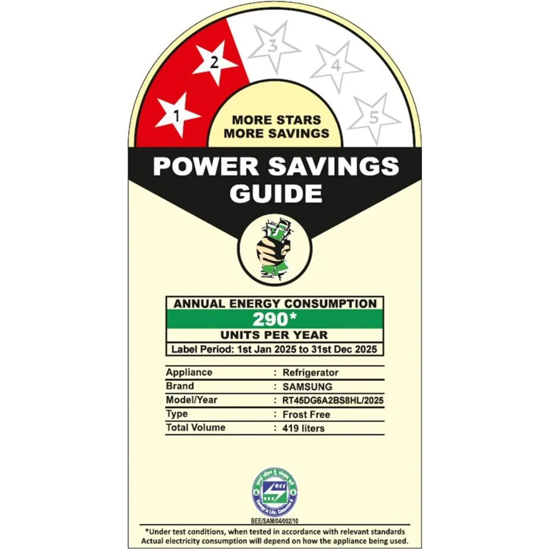 Samsung 419L, 2 Star, 5