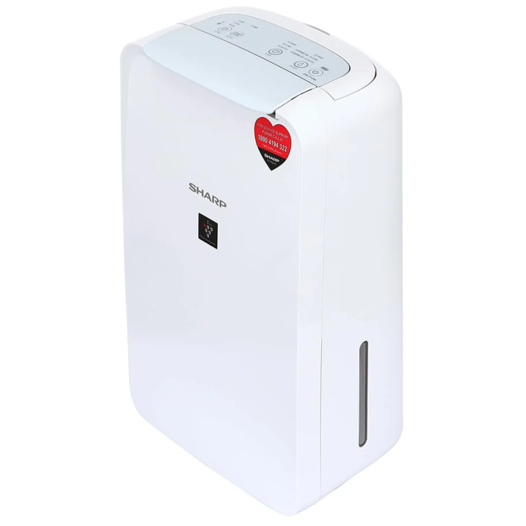 Sharp DW-P10M-W 10L/Day Home Dehumidifier with Plasmacluster Technology in White