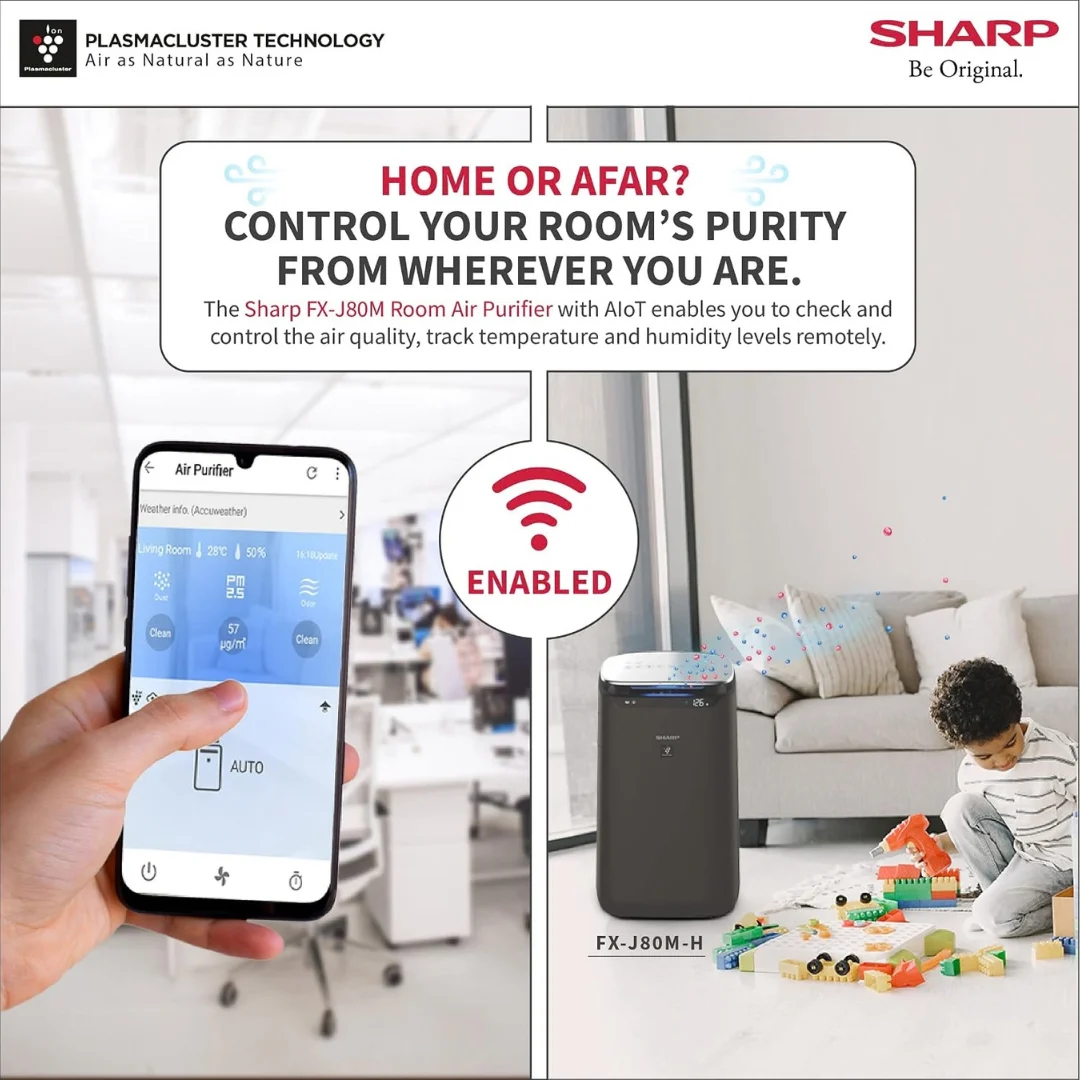 SHARP FX-J80M-H air purifier for home