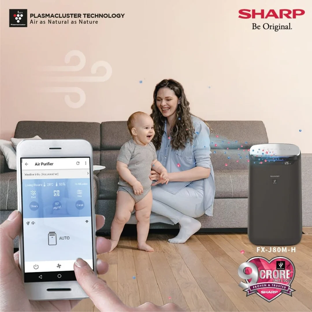 SHARP FX-J80M-H air purifier with Plasmacluster technology