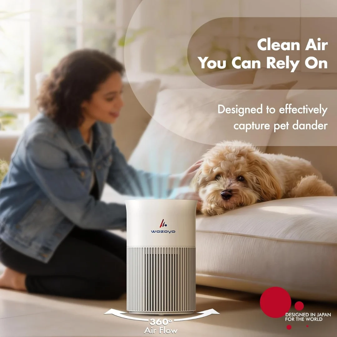 wozoyo air purifier with h13 hepa filtration system